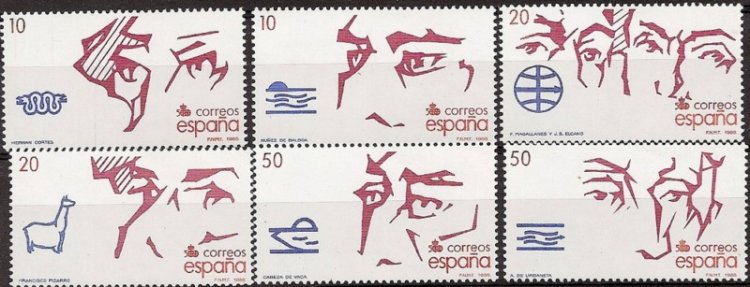 Sellos - Países - España - 2º Cent. (Series Completas) - Juan Carlos I - 1988 - 2969/74 - ** - Click en la imagen para cerrar