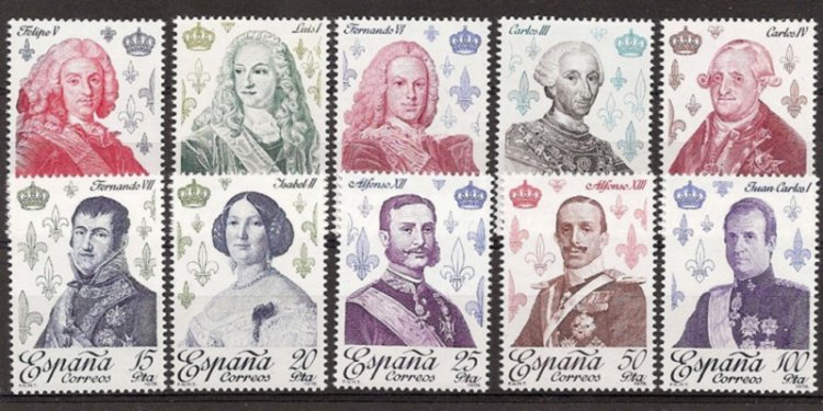 Sellos - Países - España - 2º Cent. (Series Completas) - Juan Carlos I - 1978 - 2496/2505 - ** - Click en la imagen para cerrar