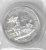 Monedas - Asia - Singapur - 77 - 1989 - 5 dolares - plata