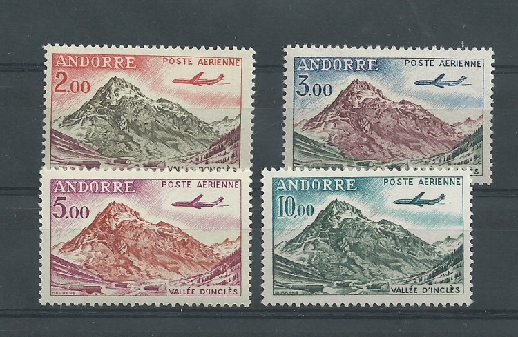 Andorra - Correo Francés - Series completas - ** - 1961/64 - 181/184 - Nuevos - Click en la imagen para cerrar