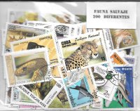 Temas - Fauna salvaje - 200 Sellos diferentes