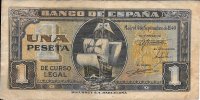 Billetes - EspaÃ±a - Estado EspaÃ±ol (1936 - 1975) - 1 ptas - 427 - mbc+ - 1940 - num.ref: C7517880
