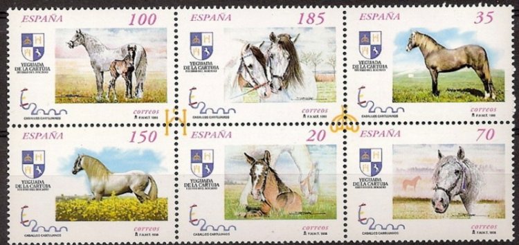 Sellos - Países - España - 2º Cent. (Series Completas) - Juan Carlos I - 1998 - 3608/13A- ** - Click en la imagen para cerrar