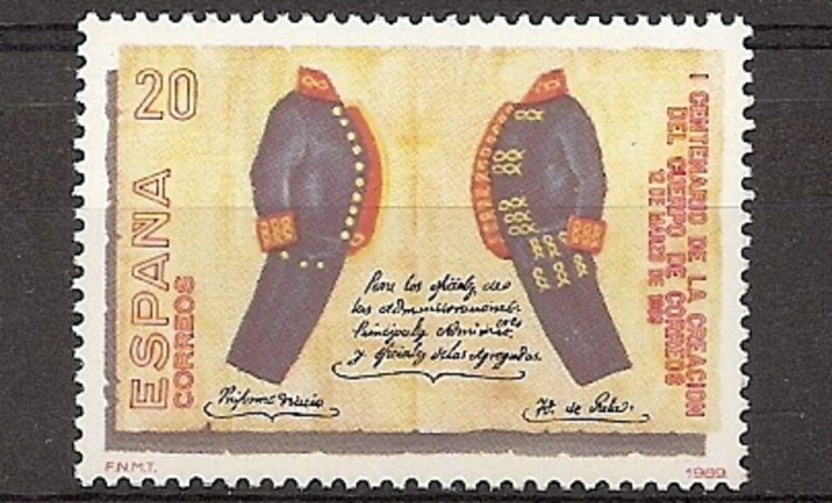 Sellos - Países - España - 2º Cent. (Series Completas) - Juan Carlos I - 1989 - 2998 - ** - Click en la imagen para cerrar