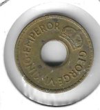 Monedas - Oceania - Islas Fiji - 14A - 1943 - 1/2 penny