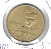 Monedas - America - Uruguay - 65 - 1975 - 5 NP