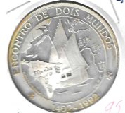 Monedas - Europa - Portugal - 657 - 1991 - 1000 escudos - plata