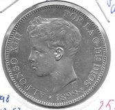 Monedas - EspaÃ±a - Alfonso XIII ( 17-V-1886/14-IV) - 152 - 1898*18*98 - 5 pesetas - plata