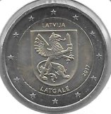 Monedas - Euros - 2€ - Letonia - Año 2017 - Latgale