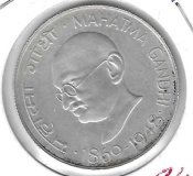 Monedas - Asia - India - 185 - 1969 - 10 rupias - plata