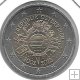 Monedas - Euros - 2€ - Austria - Año 2012 - Décimo Aniversario