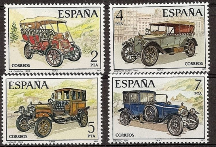 Sellos - Países - España - 2º Cent. (Series Completas) - Juan Carlos I - 1977 - 2409/12 - ** - Click en la imagen para cerrar