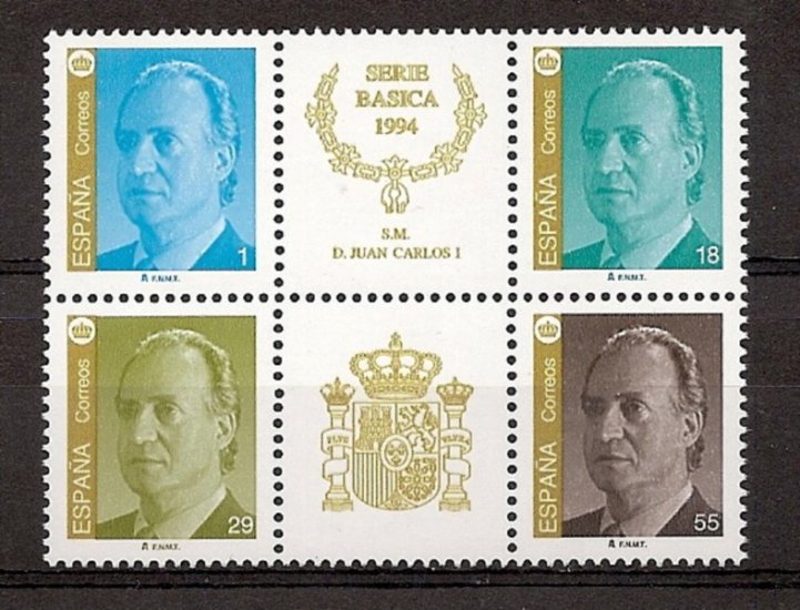 Sellos - Países - España - 2º Cent. (Series Completas) - Juan Carlos I - 1994 - 3305A/08A - ** - Click en la imagen para cerrar