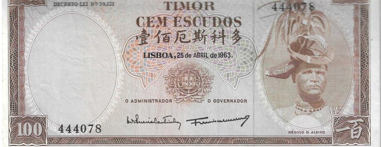 Billetes - Asia - Timor Oriental - 28 - MBC - 100 escudos - Colonia POrtugal - Num.ref: 444078 - Click en la imagen para cerrar