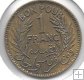 Monedas - Africa - Tunez - 247 - Año 1945 - Franco