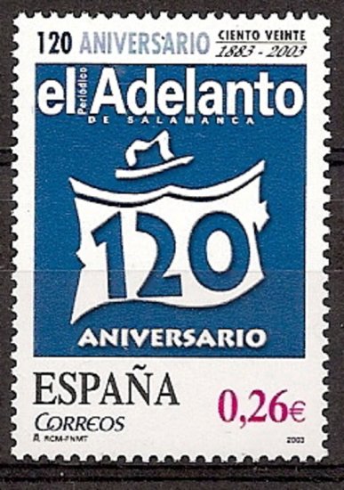 Sellos - Países - España - 2º Cent. (Series Completas) - Juan Carlos I - 2003 - 4002 - ** - Click en la imagen para cerrar