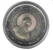 Monedas - Euros - 2€ - Italia - SC - 2026 - San Francisco Assis