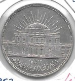 Monedas - Africa - Egipto - 389 - 1957 - 25 piastras - plata