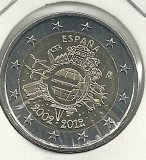2€ - España - sc - Año 2012 - 10º aniversario de circulacion del euro