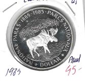 Monedas - America - Canada - 143 - 1985 - dolar - plata