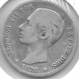 Monedas - EspaÃ±a - Alfonso XII (29-XII-1874/28-XI) - 60 - 1876 - Pt - Plata