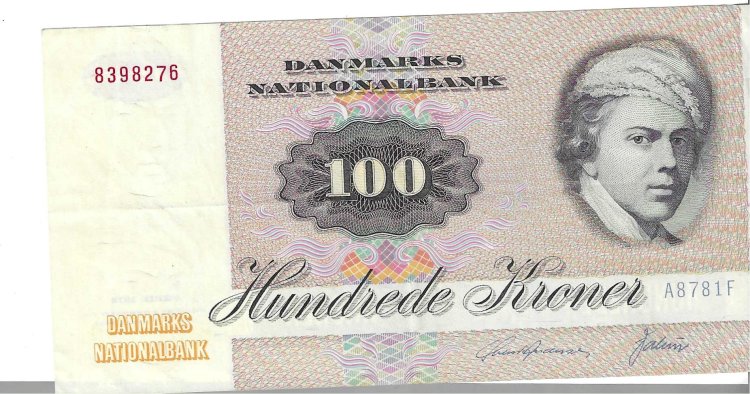 Billetes - Europa - Dinamarca - 51 - MBC+ - 100 corona - Num.ref: A8781F - Click en la imagen para cerrar