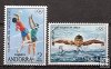 Sellos - PaÃses - Andorra - Correo Español - Series completas - 1972 - 077/078 - **