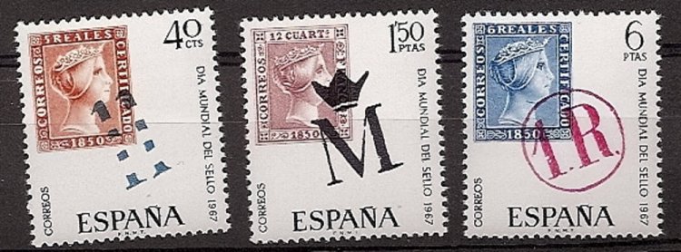 Sellos - Países - España - 2º Cent. (Series Completas) - Estado Español - 1967 - 1798/1800 - ** - Click en la imagen para cerrar