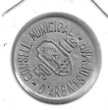 Monedas - Fichas Cooperativas y vales - 215 - Sin Fecha - 50 ct - Arenys de Mar