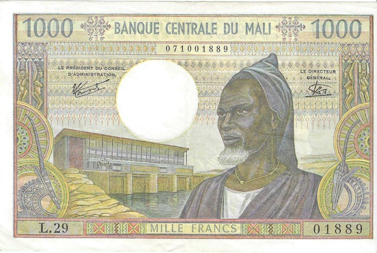 Billetes - Africa - Mali - 13 - EBC- - 1970 - 1000 francos - Num.ref: 01889 - Click en la imagen para cerrar