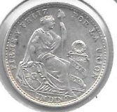 Monedas - America - Peru - 204.2 - 1916 - Dinero - Plata