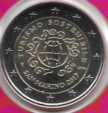 Monedas - Euros - 2€ - San Marino - Año 2017 - Turismo