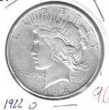 Monedas - America - Estados Unidos - 150 - 1922D - dolar - plata