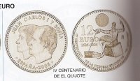 12€ - España - 005 - Año 2005 - IV centenario de el quijote