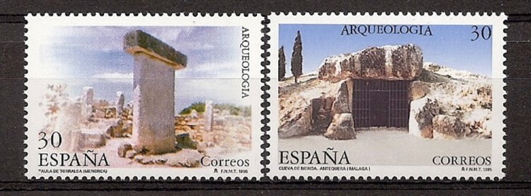 Sellos - Países - España - 2º Cent. (Series Completas) - Juan Carlos I - 1995 - 3395/96 - ** - Click en la imagen para cerrar