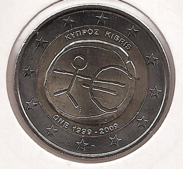 2€ - Chipre - SC - Año 2009 - Décimo aniversario del euro - Click en la imagen para cerrar