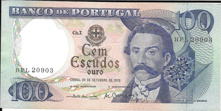 Billetes - Europa - Portugal - 169b - sc - 1978 - 100 escudos - Num.ref: HPL20903 - Click en la imagen para cerrar