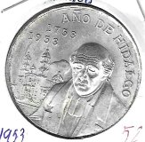 Monedas - America - Mexico - 468 - 1953 - 5 pesos - plata