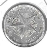 Monedas - America - Cuba - 13.2 - 1949 - 20 ctv- plata