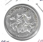 Monedas - Europa - Jersey - 36 - 1972 - pound - plata