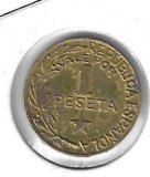 Monedas - EspaÃ±a - II Republica (1931 - 1939) - 206 - 1937 - peseta - Menorca