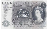 Billetes - Europa - Inglaterra - 375 - SC - 1963 - 5 pounds - Num.ref: A03847687