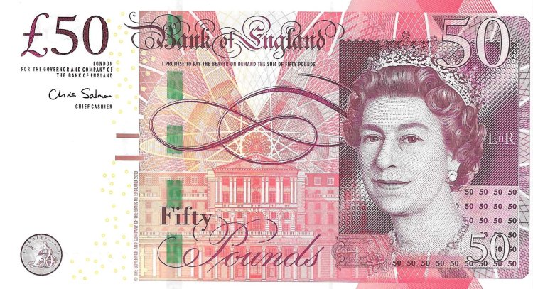 Billetes - Europa - Gran BretaÃ±a - 393 - SC - 2010 - 50 pounds - Num.ref: AJ17508277 - Click en la imagen para cerrar