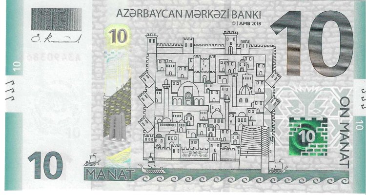 Billetes - Asia - Azerbaiyan - W33 - SC - 2018 - 10 manat - Num.ref: A34903868 - Click en la imagen para cerrar
