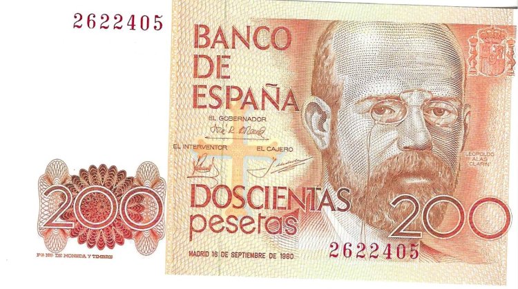 Billetes - EspaÃ±a - Juan Carlos I (1975 - 2014) - 200 ptas - 533 - SC - 1980 - Num.ref: 2622405 sin serie - Click en la imagen para cerrar