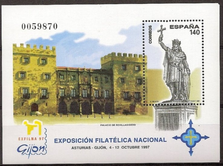 Sellos - Países - España - 2º Cent. (Series Completas) - Juan Carlos I - 1997 - 3512 - ** - Click en la imagen para cerrar