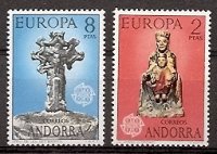 Sellos - Países - Andorra - Correo Español - Series completas - 1974 - 089/090 - **