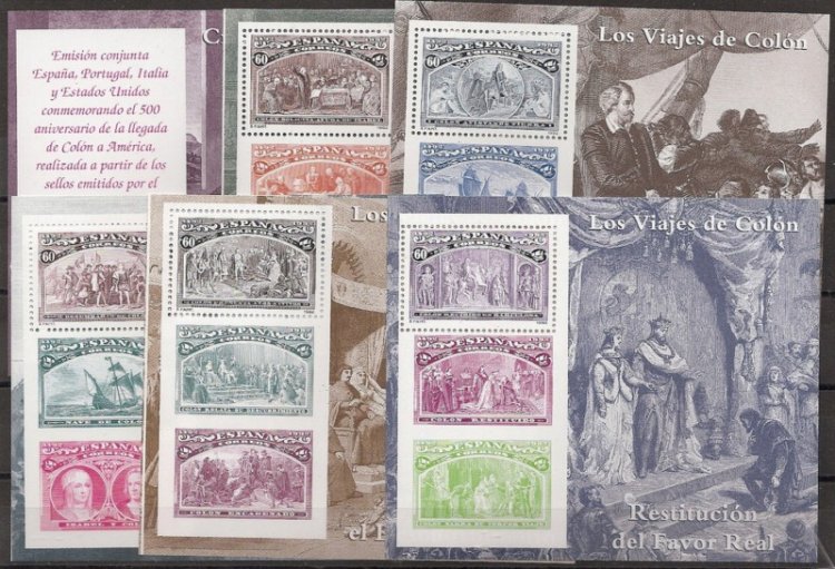 Sellos - Países - España - 2º Cent. (Series Completas) - Juan Carlos I - 1992 - 3204/09 - ** - Click en la imagen para cerrar