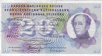Billetes - Europa - Suiza - R46 - MBC - 1970 - 20 francos - Num.ref: 005338