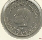 Monedas - Africa - Tunez - 304 - Año 1976 - dinar